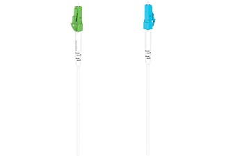HAMA, Hama Glasfaser-Netzwerkkabel 9 00 m Netzwerkkabel, HAMA 00200744 - Glasfaser-Netzwerkkabel (Weiss/Blau/Grün)