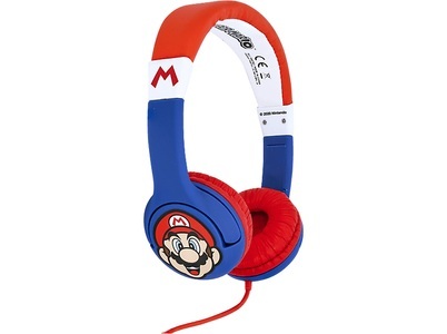 OTL Technologies, OTL TECHNOLOGIES Super Mario Kids - Kopfhörer (On-ear, Rot/Blau), OTL TECHNOLOGIES Super Mario Kids - Kopfhörer (On-ear, Rot/Blau)