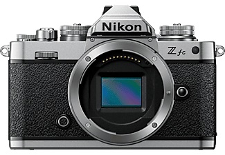 Nikon, NIKON Z fc Body - Systemkamera (Fotoauflösung: 20.9 MP) Schwarz/Silber, NIKON Z fc Body - Systemkamera Schwarz/Silber
