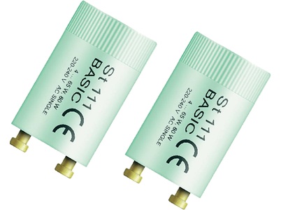 LEDVANCE, LEDVANCE Leuchtstoffröhren Starter 2er Set 230 V 4 bis 80 W, OSRAM Leuchtstoffröhren Starter ST1111 4/65W 2er Set 230 V 4 bis 65 W