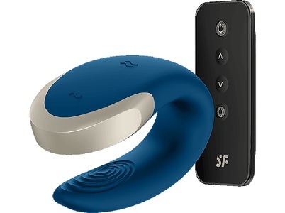 Satisfyer (all), Double Love Luxury Partner Vibrator Blau | Satisfyer, SATISFYER Double Love - Paarvibrator (Blau)