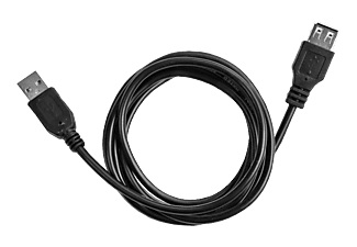 EKON ECITUSB18MFK - USB-Verlängerungskabel (Schwarz)