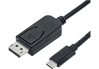ROLINE, ROLINE 11.04.5835 - USB-Typ-C zu DisplayPort Adapterkabel (Schwarz), ROLINE USB Typ C - DisplayPort Adapterkabel, v1.4, ST/ST, 1 m