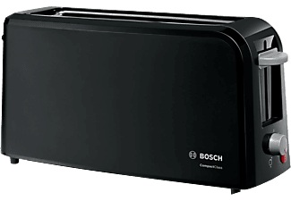 Bosch, BOSCH TAT3A003 - Toaster (Schwarz), Bosch Langschlitz Toaster, CompactClass, Schwarz, TAT3A003