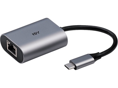 ISY, ISY IAD-1010-C - USB-C auf Gigabit-LAN-Adapter (Silber), ISY IAD-1010-C - USB-C auf Gigabit-LAN-Adapter (Silber)
