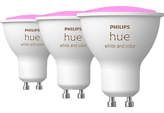 Philips HUE, Philips Hue White&Color Ambiance GU10 4,3W 3erPack, Philips Hue White & Col. Amb. GU10 3x230lm