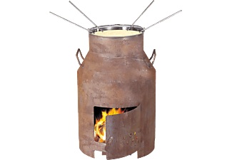 Nouvel, Nouvel 401036 - Käsefondue-Set (Braun), Nouvel Outdoor Fondue- und Grillofen Milchbotte