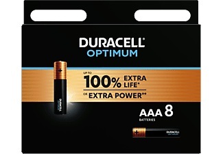 Duracell, Duracell Batterien Optimum AAA 8 Stück, DURACELL Batterie Optimum 4-137714 AAA, LR03, 1.5V 8 Stück