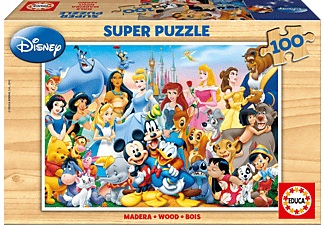 CARLETTO, Carletto 9212002 - Educa, The Wonderful World of Disney, SUPER PUZZLE, Holz-Puzzle,, Educa - World Of Disney Puzzle 100 Teile, Multicolor