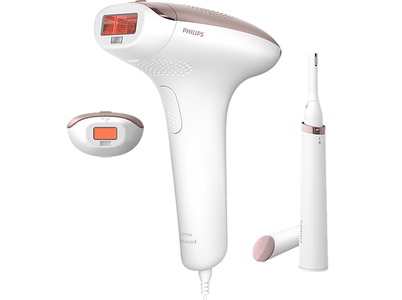 Philips, Philips Lumea IPL 7000 Series - IPL-Haarentfernungsgerät - BRI921/00, PHILIPS Lumea Advanced BRI921/00 - IPL Haarentfernungsgerät (Rosa/Weiss)