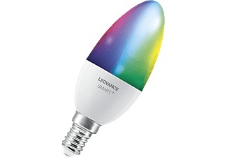 LEDVANCE, LEDVANCE SMART+ EEK: A+ (A++ - E) SMART+ WiFi Candle Multicolour 40 5 W/2700K E14, Ledvance Smart+ Wifi E14 Kerze 5W 470lm - 827-865 Abstimmbares Weiß | RGBW - Dimmbar - Ersatz für 40W