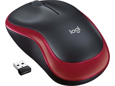 Logitech, Logitech Wireless Mouse M185 RED - Maus, Logitech Maus M185 Wireless