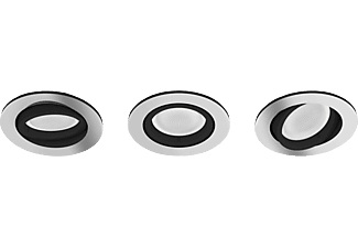 undefined, Philips Hue White ambience 3er-Pack Milliskin Einbauspot, Philips Hue White Amb. Milliskin Spot 3 flg. Alu inkl. DS