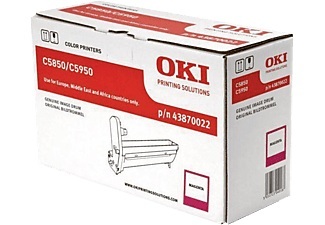 OKI, Original Drum Unit, magenta OKI 43870022, Oki Fotoleitereinheit, rot, 43870022, (20'000 Seiten)