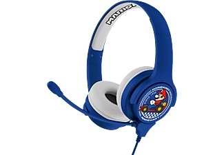 OTL Technologies, OTL Technologies - Mario Kart Headset Kinder Kopfhörer On-Ear 85dB Begrenzte Lautstärke (MK0819) mit Mikrofon - Blau, OTL On-Ear-Kopfhörer Mariokart Study Blau