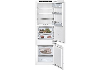 Siemens, Siemens KI87FPFE0 Kühlschrank Weiss rechts, Siemens iQ700, Einbau-Kühl-Gefrier-Kombination mit Gefrierbereich unten, 177.2 x 55.8 cm, Flachscharnier, KI87FPFE0