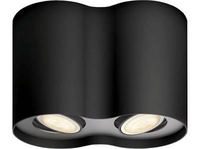 Philips HUE, Philips Hue White Ambiance Pillar Spot 2fl schwarz, Philips Hue White Amb. Pillar Spot 2 flg. schwarz + Dimmschalter