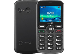Doro, DORO 5860 - Mobiltelefon (Grau), Doro Seniorenhandy »5860 Graphite«, Schwarz, 6,07 cm/2,4 Zoll, 2 MP Kamera