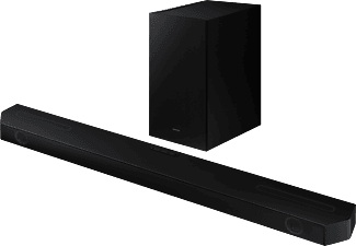 Samsung, Soundbar SAMSUNG HW-Q600B/EN, Samsung HW-Q600B Black - 360 W, 3.1.2-Kanal, Dolby Atmos, DTS:X, inkl.kabellosem Subwoofer Soundbar