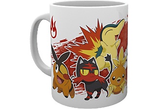 GB EYE LTD, GB EYE LTD Pokémon First Partners - Fire - Tasse (Mehrfarbig), Abystyle - Pokemon Tazza Subli 320ml Fire Starters White, 32 cl, Weiss