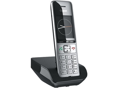 Gigaset, GIGASET COMFORT 500 - Schnurlostelefon (Schwarz/Silber), Gigaset Schnurloses DECT-Telefon »Gigaset Comfort 500«