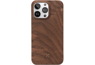 WOODCESSORIES, Woodcessories - iPhone 13 Pro EcoCase Slim Echt Holz Hülle Walnuss FSC Zertifiziert (ECO525) - Dunkelbraun, 