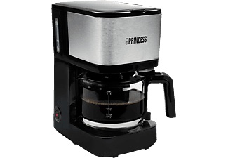 Princess, PRINCESS Compact 8 - Filterkaffeemaschine (Schwarz/Silber), Princess 246030 Kaffeemaschine Schwarz, Silber Fassungsvermögen Tassen=8