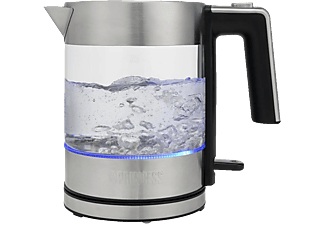 Princess, Princess Brighton 1L Gläserner Wasserkocher, Princess Glas-Wasserkocher Edelstahl, 1 Liter, Brighton ? Edelstahl