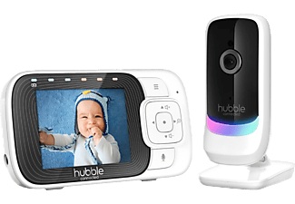 HUBBLE CONNECTED, HUBBLE CONNECTED Nursery Pal Essentials - Babyphone (Weiss), Hubble Connected Nursery Pal Essentials [2.8 inch] Babyphone