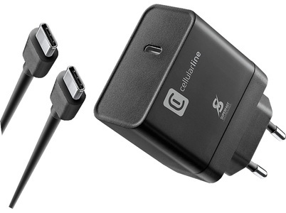 CELLULAR LINE Super Fast Charger Kit - Netzteil (Schwarz)