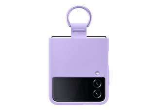 SAMSUNG Silicone Cover mit Ring - Schutzhülle (Passend für Modell: Samsung Galaxy Z Flip4)