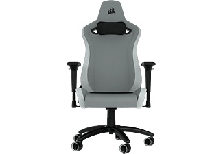 Corsair, CORSAIR TC200 - Gaming-Stuhl (Hellgrau/Weiss), Corsair Gaming-Stuhl »TC200 Fabric Gaming Chair - Standard Fit, Light Grey/White«