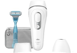 BRAUN Silk-expert Pro 3 IPL PL3121 - IPL-Haarentfernungsgerät (Weiss/Silber)