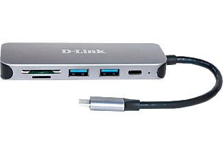 D-Link, D-Link DUB-2325/E 5 Port USB-C® (USB 3.2 Gen 2) Multiport Hub Anthrazit, D-Link DUB-2325/E 5 Port USB-C® (USB 3.2 Gen 2) Multiport Hub Anthrazit