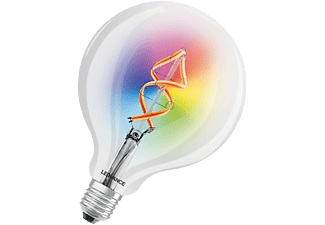 LEDVANCE, LEDVANCE LED-Leuchtmittel EEK: G (A - G) 4058075609938 E27 4.5 W Warmweiß, Ledvance SMART+ WiFi 4,5-W-LED-Lampe GLOBE125, E27 , 300 lm, RGBW, 2700-6500 K, dimmbar, Alexa, App