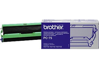 Brother, Brother Pc75 - Tintenpatrone, Brother Toner, Filmrolle, schwarz, PC-75, (140 Seiten)