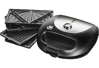 Unold, Unold 48356 - (Schwarz/Silber), Unold Multifunktionsgrill Multi-Grill 3-in-1 1000 W