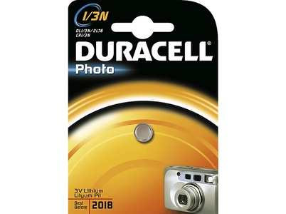 Duracell, Ultra Photo 1/3N/CR11108/2L76 Lithium Batterie, 3 Volt - 1 Stück, DURACELL Knopfbatterie Lithium CR1/3N CR11108, CR1, 2L76, 3V 1 Stück