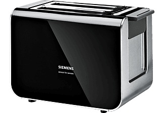 Siemens, Siemens TT 86103 - Toaster (Schwarz/Anthrazit), Siemens Kompakt Toaster, sensor for senses, Schwarz, TT86103