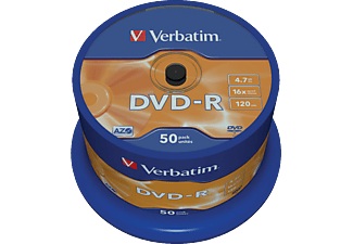 Verbatim, Verbatim Dvd-R Matt Silver - Dvd-R, Verbatim DVD-R 43548 Spindle 16x 4.7 GB 50 Stück