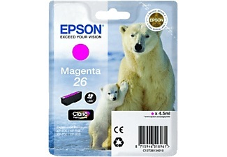 Epson, Epson T261340 magenta Tintenpatrone, Epson Tintenpatrone, rot, T261340, (300 Seiten)