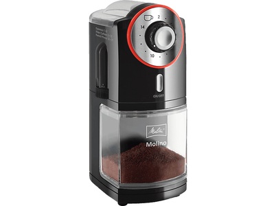 Melitta, Melitta Molino® - Kaffeemühle (Schwarz), Melitta Molino Kaffeemühle