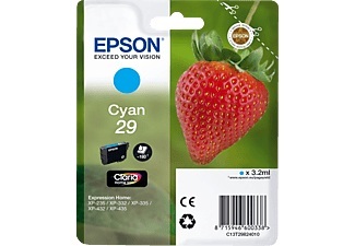 Epson, Epson Tinte T2982, 29 Original Cyan C13T29824012, Epson Tintenpatrone, blau, T298240, (180 Seiten)