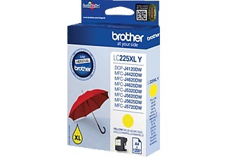 Brother, Brother Lc-225Xly gelb Tintenpatrone, Brother Tintenpatrone, gelb, LC-225XLY, (1'200 Seiten)