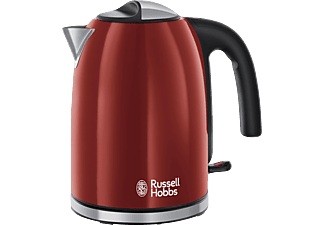 RUSSELL HOBBS, Russell Hobbs 20412-70 Flame Red - Wasserkocher (Rot/Edelstahl/Schwarz), Russell Hobbs Colours Plus 20412-70 Wasserkocher Rot