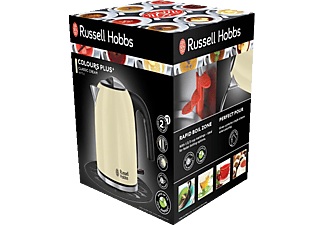 RUSSELL HOBBS, Russell Hobbs 20415-70 Classic Cream - Wasserkocher (Creme/Edelstahl/Schwarz ), Russell Hobbs Colours Plus+ 20415-70 Wasserkocher creme