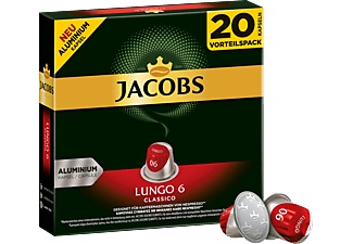 JACOBS, Jacobs Lungo 6 Classico 20C - Kaffeekapseln, Jacobs BigPack Lungo Classico Kaffeekapseln 20 Stk.