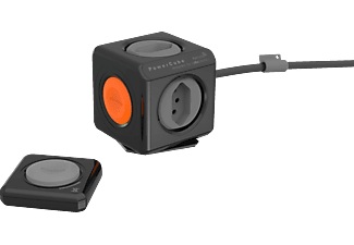 ALLOCACOC, Allocacoc 1642Sz - Abzweigstecker (Schwarz), PowerCubes Socket extended, Remote black, 66.1642SZ