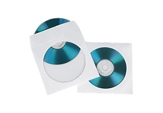 HAMA, Hama 51174 Cd/dvd Paper Sleeves White - Schutzhüllen (Weiss), HAMA 51174 CD/DVD PAPER SLEEVES WHITE - Schutzhülle (Weiss)