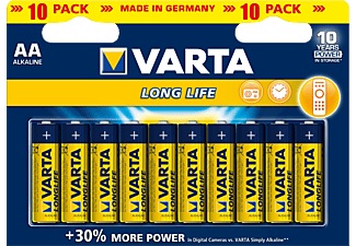 Varta Longlife - AA Batterie (Gelb/Blau)